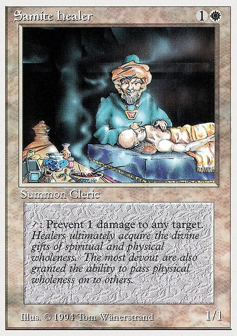 Samite Healer, Summer Magic / Edgar #38, Magic: The Gathering card