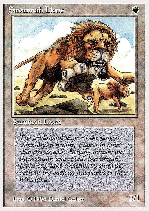 Savannah Lions, Summer Magic / Edgar #39, Magic: The Gathering card
