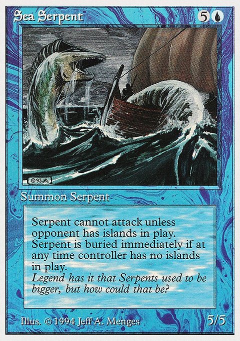 Sea Serpent, Summer Magic / Edgar #78, Magic: The Gathering card