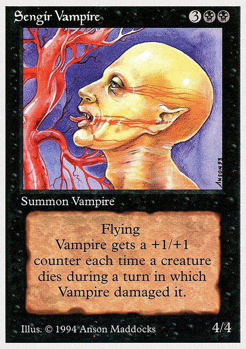 Sengir Vampire, Summer Magic / Edgar #129, Magic: The Gathering card