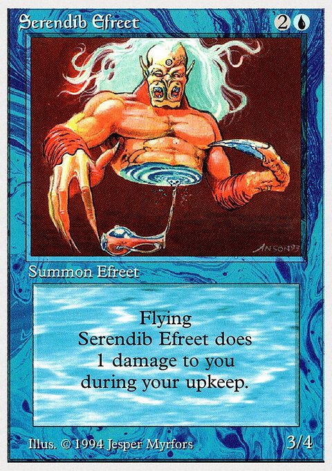 Serendib Efreet, Summer Magic / Edgar #79, Magic: The Gathering card