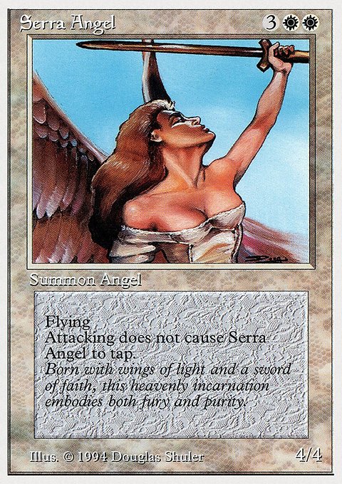 Serra Angel, Summer Magic / Edgar #40, Magic: The Gathering card