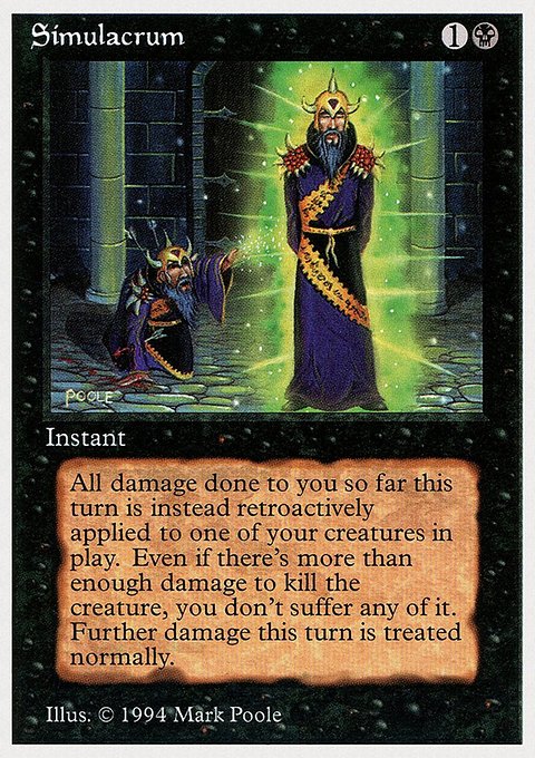 Simulacrum, Summer Magic / Edgar #130, Magic: The Gathering card