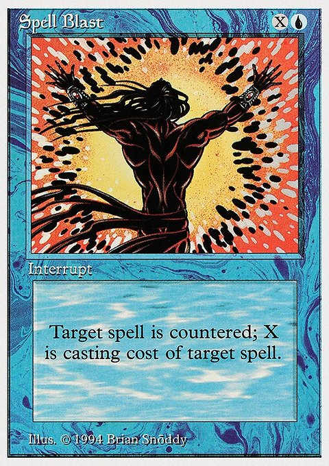 Spell Blast, Summer Magic / Edgar #82, Magic: The Gathering card