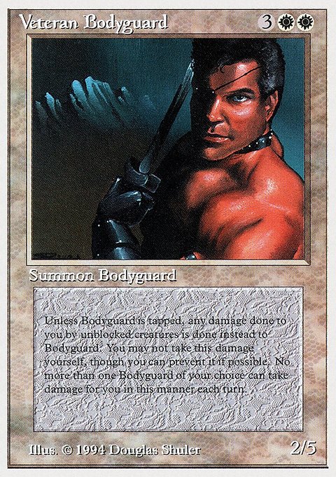 Veteran Bodyguard, Summer Magic / Edgar #42, Magic: The Gathering card