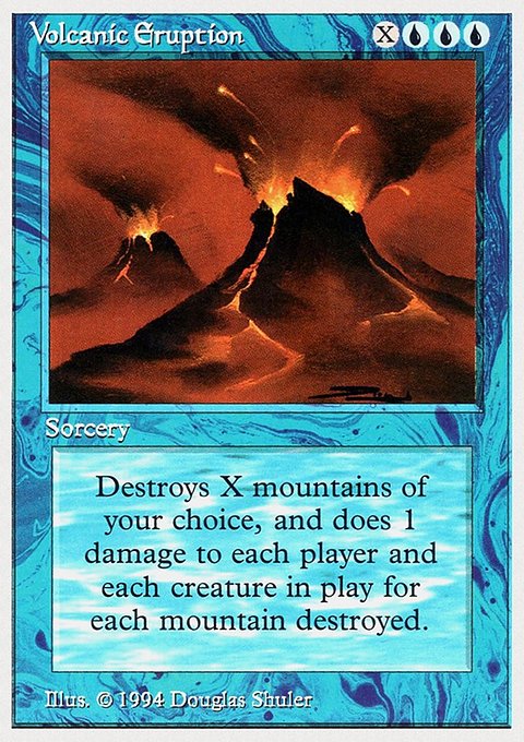 Volcanic Eruption, Summer Magic / Edgar #89, Magic: The Gathering card