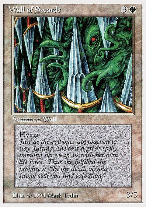 Wall of Swords, Summer Magic / Edgar #43, Magic: The Gathering card