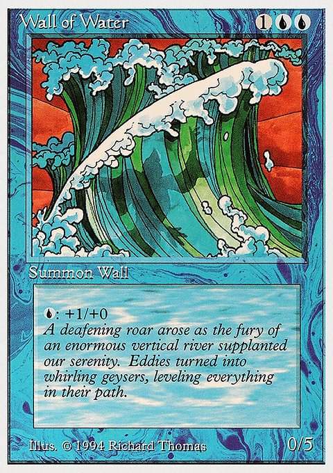 Wall of Water, Summer Magic / Edgar #91, Magic: The Gathering card