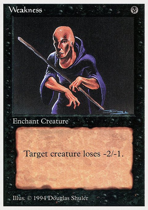 Weakness, Summer Magic / Edgar #136, Magic: The Gathering card
