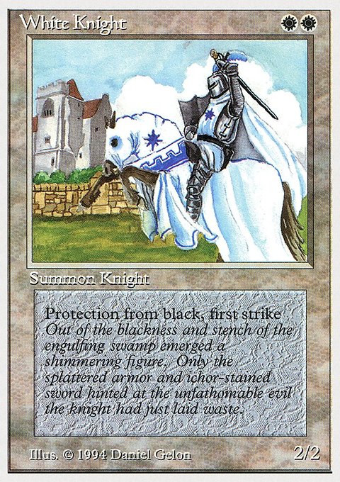 White Knight, Summer Magic / Edgar #44, Magic: The Gathering card