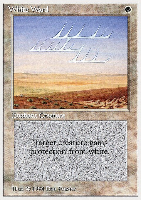 White Ward, Summer Magic / Edgar #45, Magic: The Gathering card