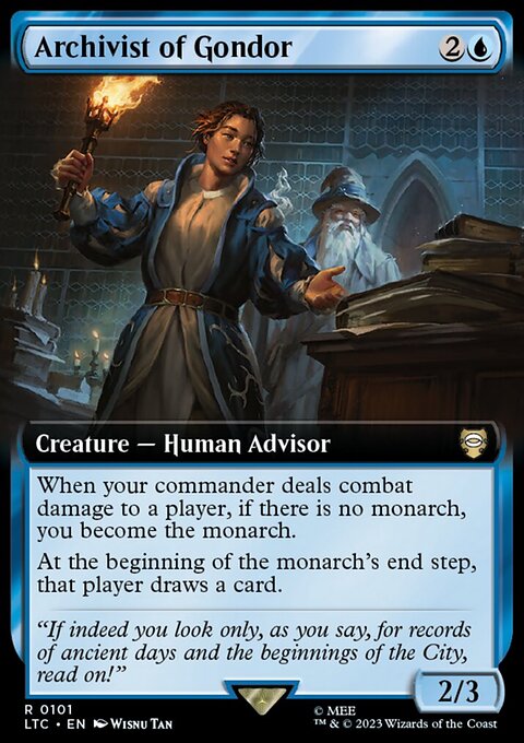 Archivist of Gondor, Tales of Middle-earth Commander #101, Magic: The Gathering card