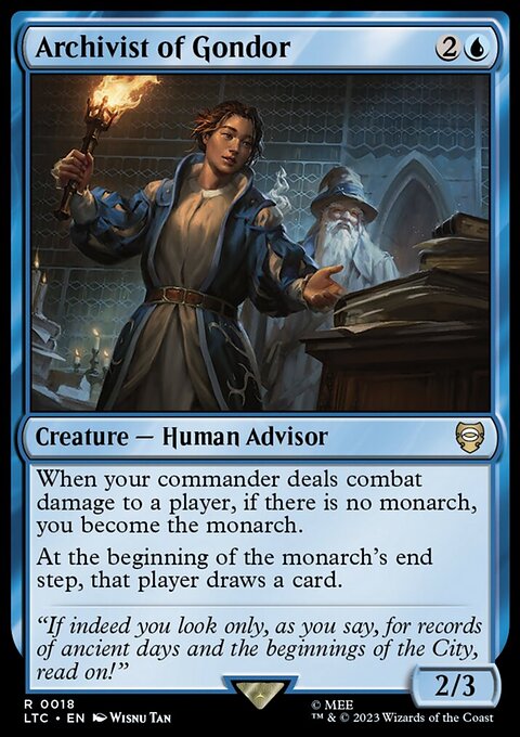Archivist of Gondor, Tales of Middle-earth Commander #18, Magic: The Gathering card