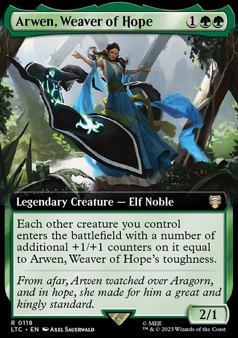 Arwen, Weaver of Hope, Tales of Middle-earth Commander #118, Magic: The Gathering card