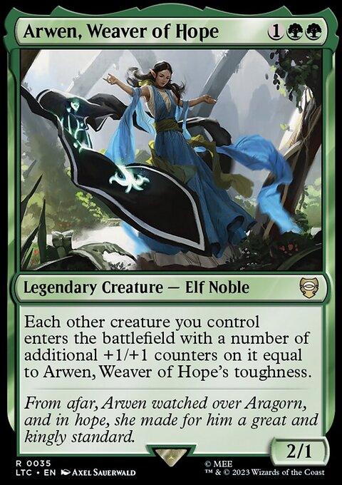 Arwen, Weaver of Hope, Tales of Middle-earth Commander #35, Magic: The Gathering card