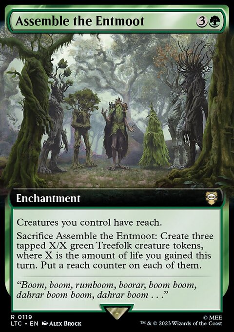 Assemble the Entmoot, Tales of Middle-earth Commander #119, Magic: The Gathering card