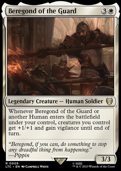 Beregond of the Guard, Tales of Middle-earth Commander #9, Magic: The Gathering card