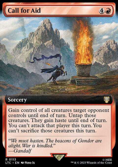 Call for Aid, Tales of Middle-earth Commander #113, Magic: The Gathering card
