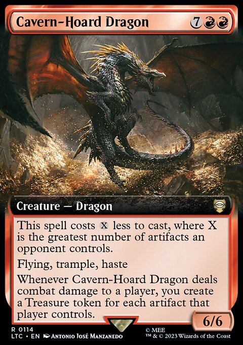 Cavern-Hoard Dragon, Tales of Middle-earth Commander #114, Magic: The Gathering card