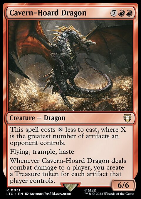 Cavern-Hoard Dragon, Tales of Middle-earth Commander #31, Magic: The Gathering card