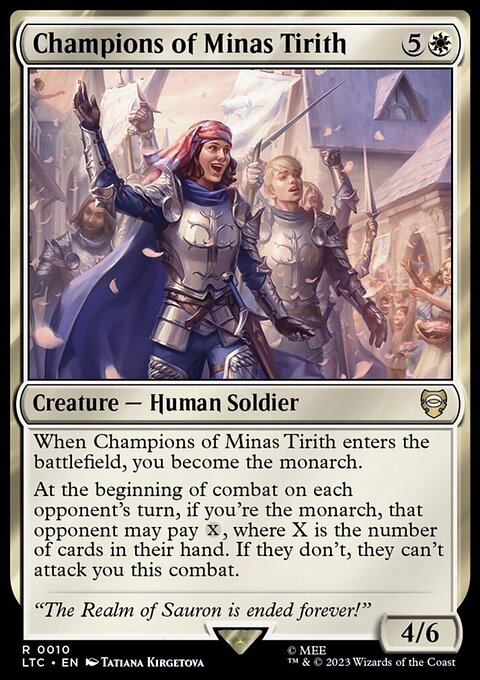 Champions of Minas Tirith, Tales of Middle-earth Commander #10, Magic: The Gathering card