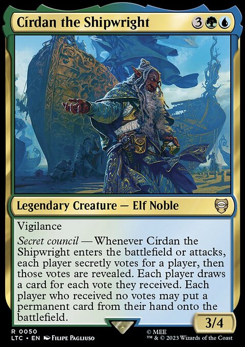 Círdan the Shipwright, Tales of Middle-earth Commander #50, Magic: The Gathering card