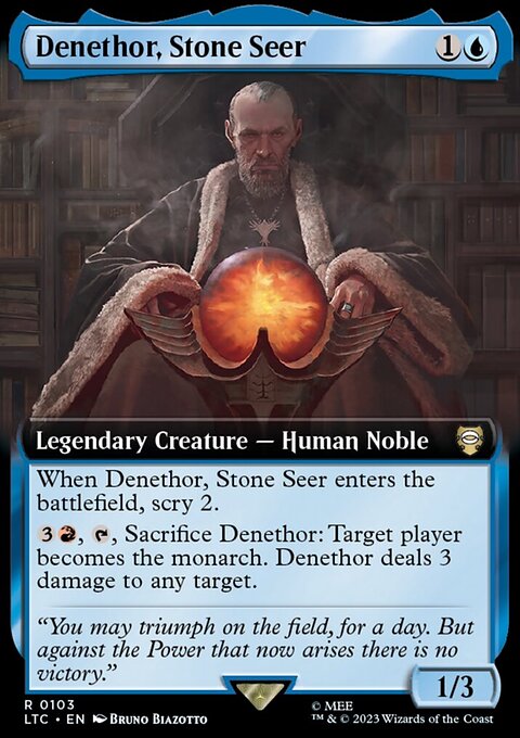 Denethor, Stone Seer, Tales of Middle-earth Commander #103, Magic: The Gathering card