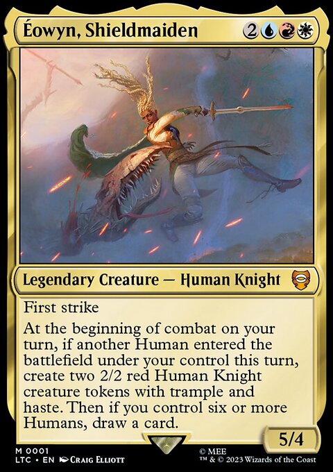 Éowyn, Shieldmaiden, Tales of Middle-earth Commander #1, Magic: The Gathering card
