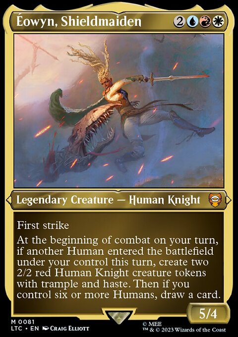 Éowyn, Shieldmaiden, Tales of Middle-earth Commander #81, Magic: The Gathering card