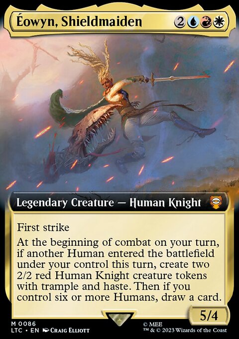 Éowyn, Shieldmaiden, Tales of Middle-earth Commander #86, Magic: The Gathering card