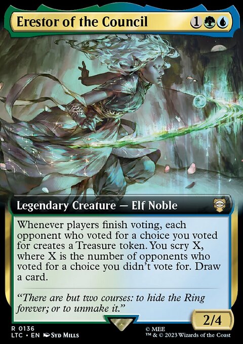 Erestor of the Council, Tales of Middle-earth Commander #136, Magic: The Gathering card