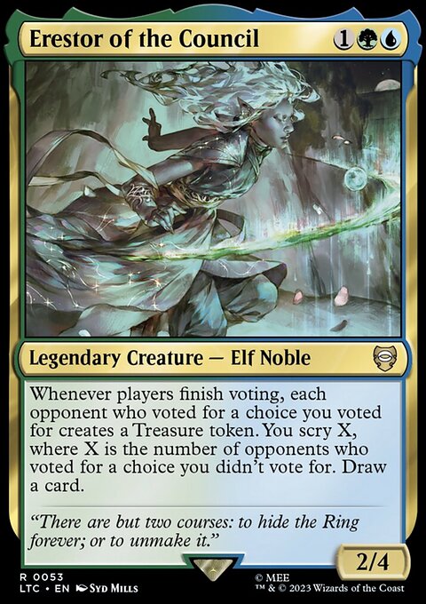 Erestor of the Council, Tales of Middle-earth Commander #53, Magic: The Gathering card