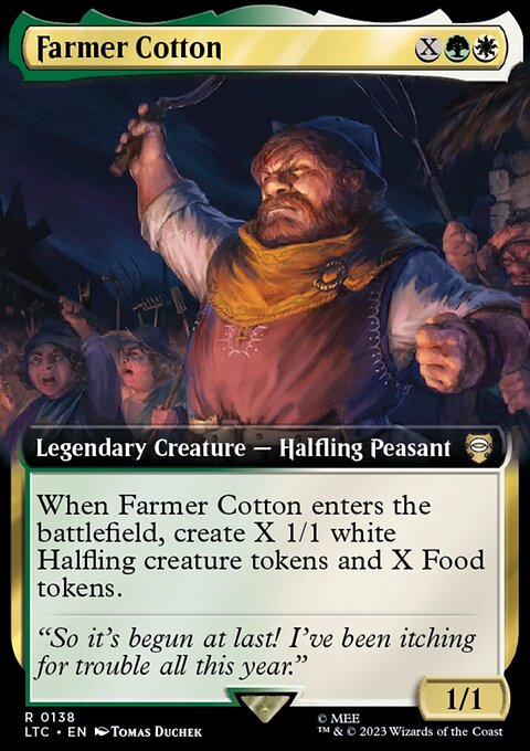 Farmer Cotton, Tales of Middle-earth Commander #138, Magic: The Gathering card