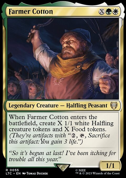Farmer Cotton, Tales of Middle-earth Commander #55, Magic: The Gathering card