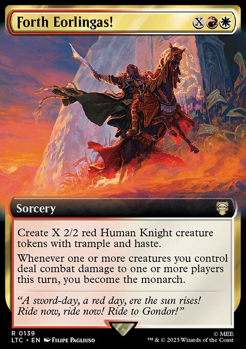 Forth Eorlingas!, Tales of Middle-earth Commander #139, Magic: The Gathering card