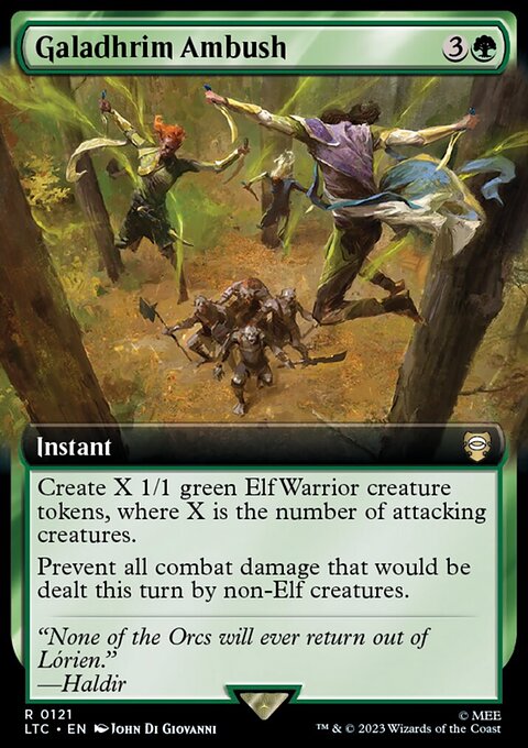 Galadhrim Ambush, Tales of Middle-earth Commander #121, Magic: The Gathering card