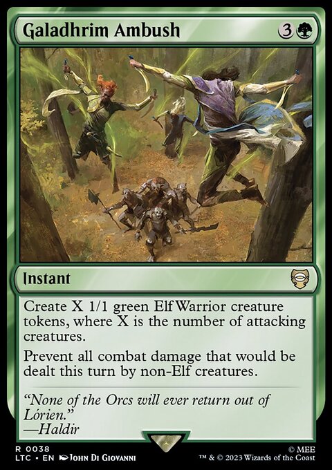 Galadhrim Ambush, Tales of Middle-earth Commander #38, Magic: The Gathering card