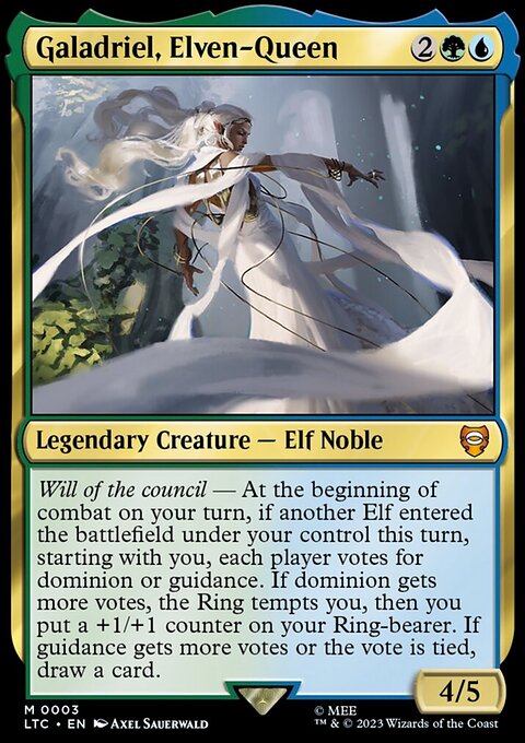 Galadriel, Elven-Queen, Tales of Middle-earth Commander #3, Magic: The Gathering card