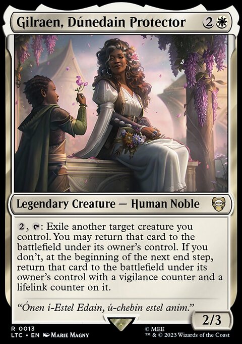 Gilraen, Dúnedain Protector, Tales of Middle-earth Commander #13, Magic: The Gathering card