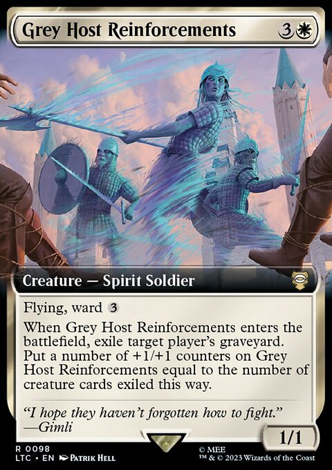 Grey Host Reinforcements, Tales of Middle-earth Commander #98, Magic: The Gathering card