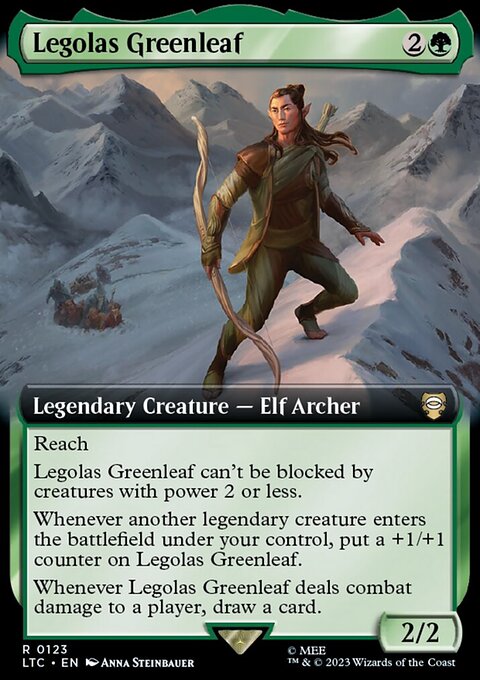 Legolas Greenleaf, Tales of Middle-earth Commander #123, Magic: The Gathering card