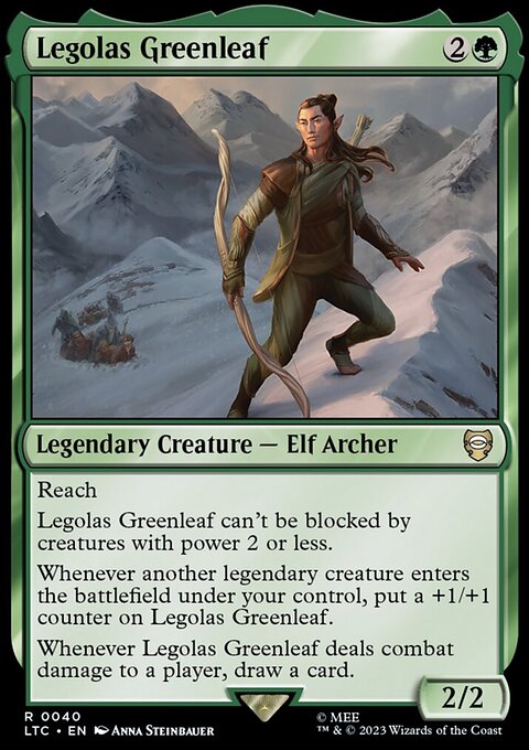 Legolas Greenleaf, Tales of Middle-earth Commander #40, Magic: The Gathering card
