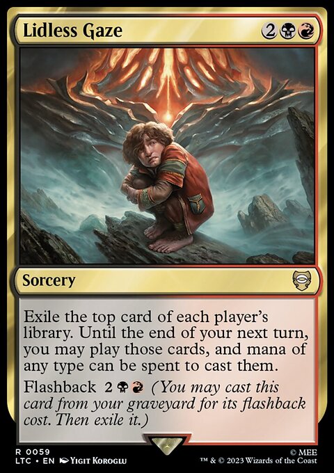 Lidless Gaze, Tales of Middle-earth Commander #59, Magic: The Gathering card