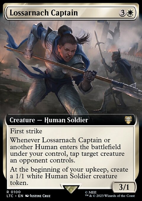 Lossarnach Captain, Tales of Middle-earth Commander #100, Magic: The Gathering card
