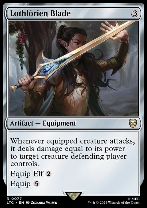 Lothlórien Blade, Tales of Middle-earth Commander #77, Magic: The Gathering card