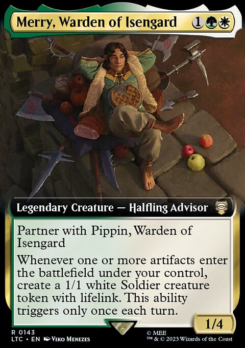 Merry, Warden of Isengard, Tales of Middle-earth Commander #143, Magic: The Gathering card