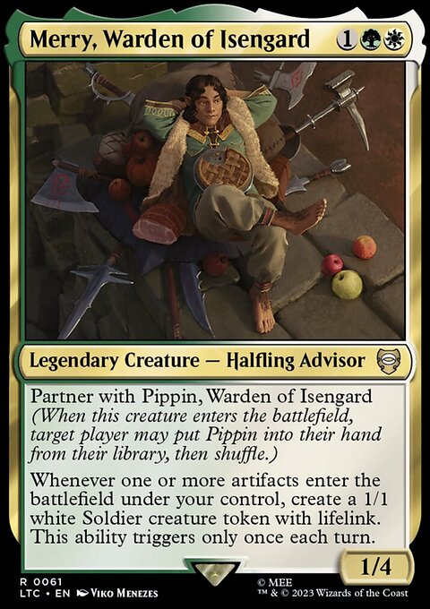 Merry, Warden of Isengard, Tales of Middle-earth Commander #61, Magic: The Gathering card