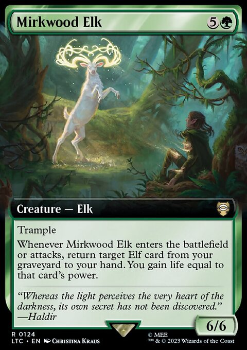 Mirkwood Elk, Tales of Middle-earth Commander #124, Magic: The Gathering card