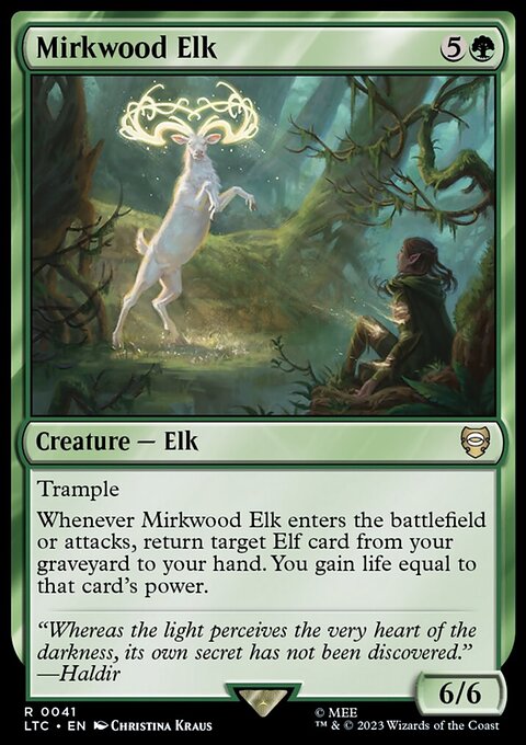Mirkwood Elk, Tales of Middle-earth Commander #41, Magic: The Gathering card