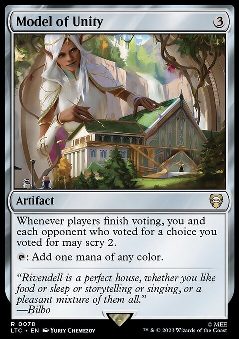 Model of Unity, Tales of Middle-earth Commander #78, Magic: The Gathering card